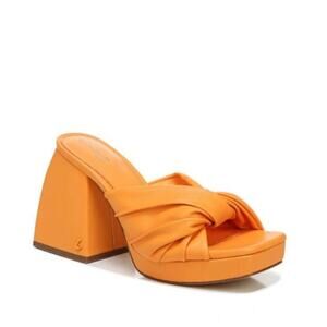 Circus Sam Edelman Women's Marianna Woven Slide Sandals Orange Size 5M